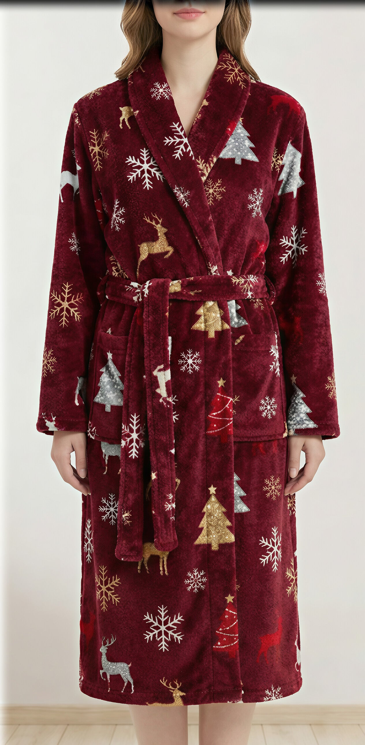 Loritta Secret Warm Robes for Women Hooded Soft Fluffy Bathrobe, Women’s Winter Plush Robes