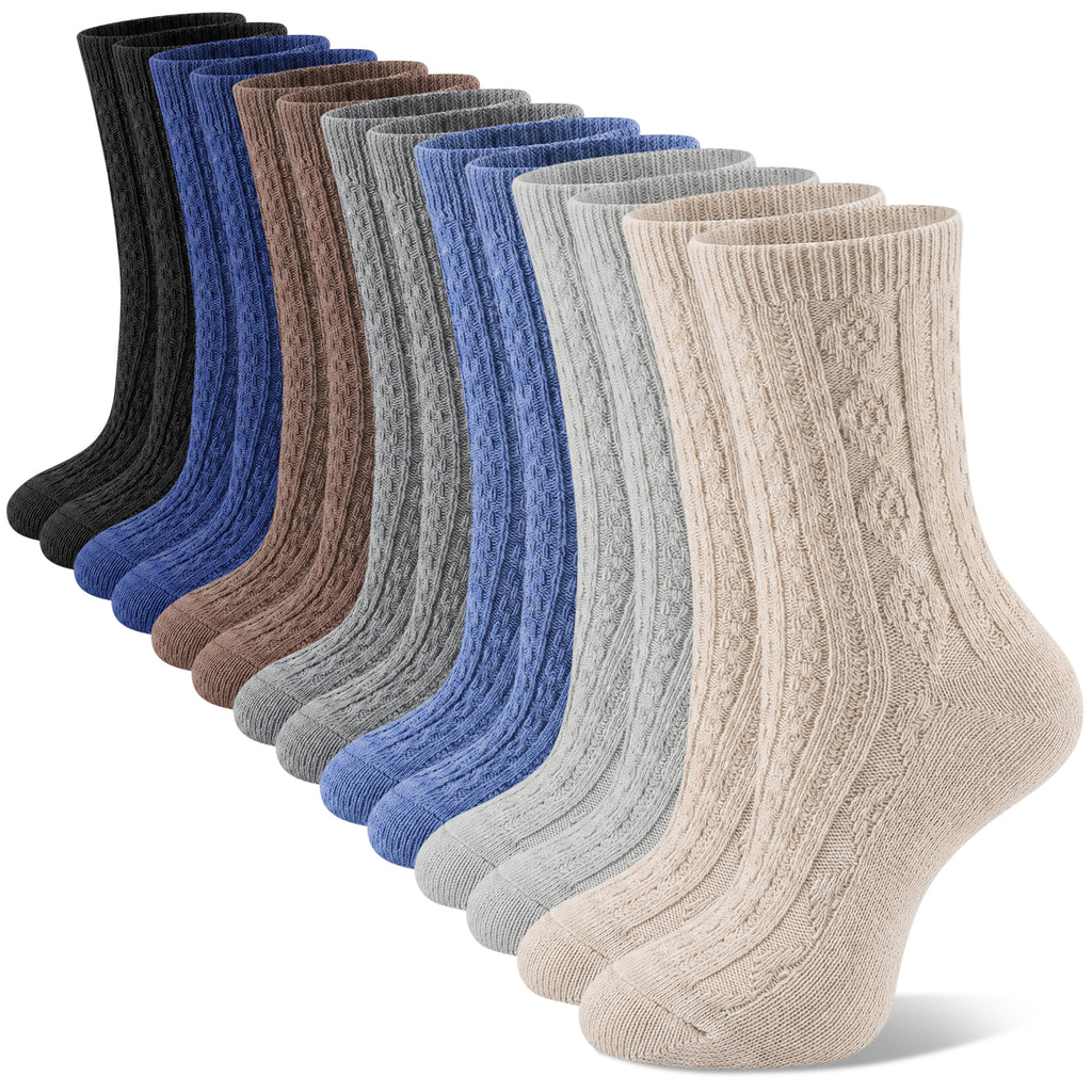 Loritta Secret Crew Socks for Women - Soft Knit Boot Calf Comfortable Cute Dress Cotton Socks Gifts