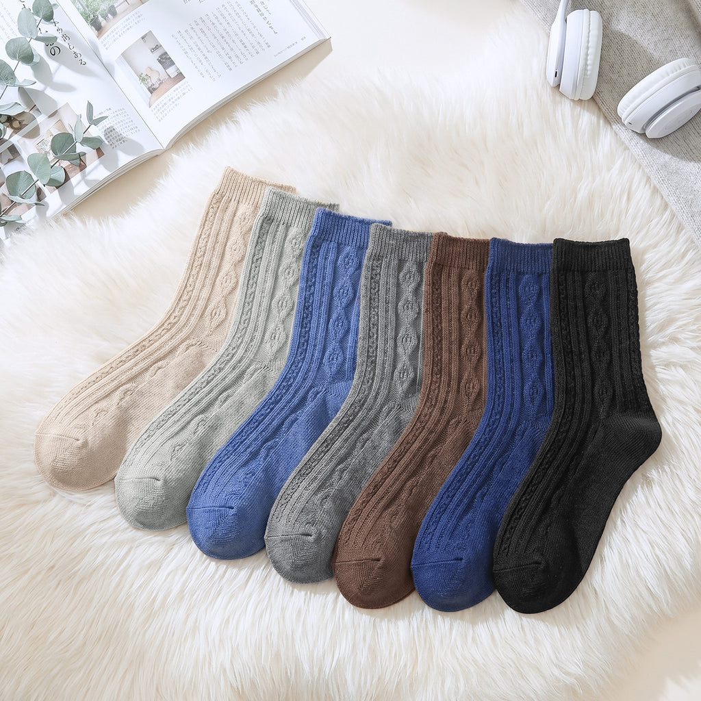 Loritta Secret Crew Socks for Women - Soft Knit Boot Calf Comfortable Cute Dress Cotton Socks Gifts