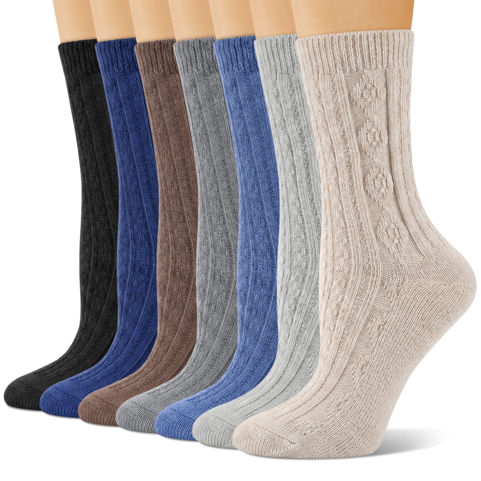 Loritta Secret Crew Socks for Women - Soft Knit Boot Calf Comfortable Cute Dress Cotton Socks Gifts