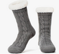 Loritta Secret 2 Pairs Women Slipper Fuzzy Socks Fluffy Cozy Cabin Warm Winter Soft Thick Comfy Fleece Non Slip Home Socks