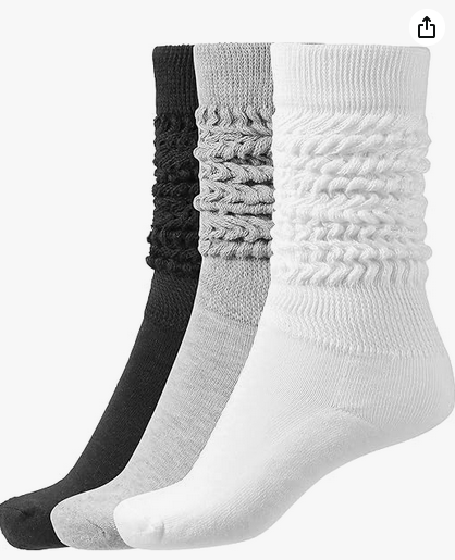 Loritta Secret Slouch Socks Women Thigh High Boot Socks Soft Scrunch Socks - Gifts for Women Size 5-11