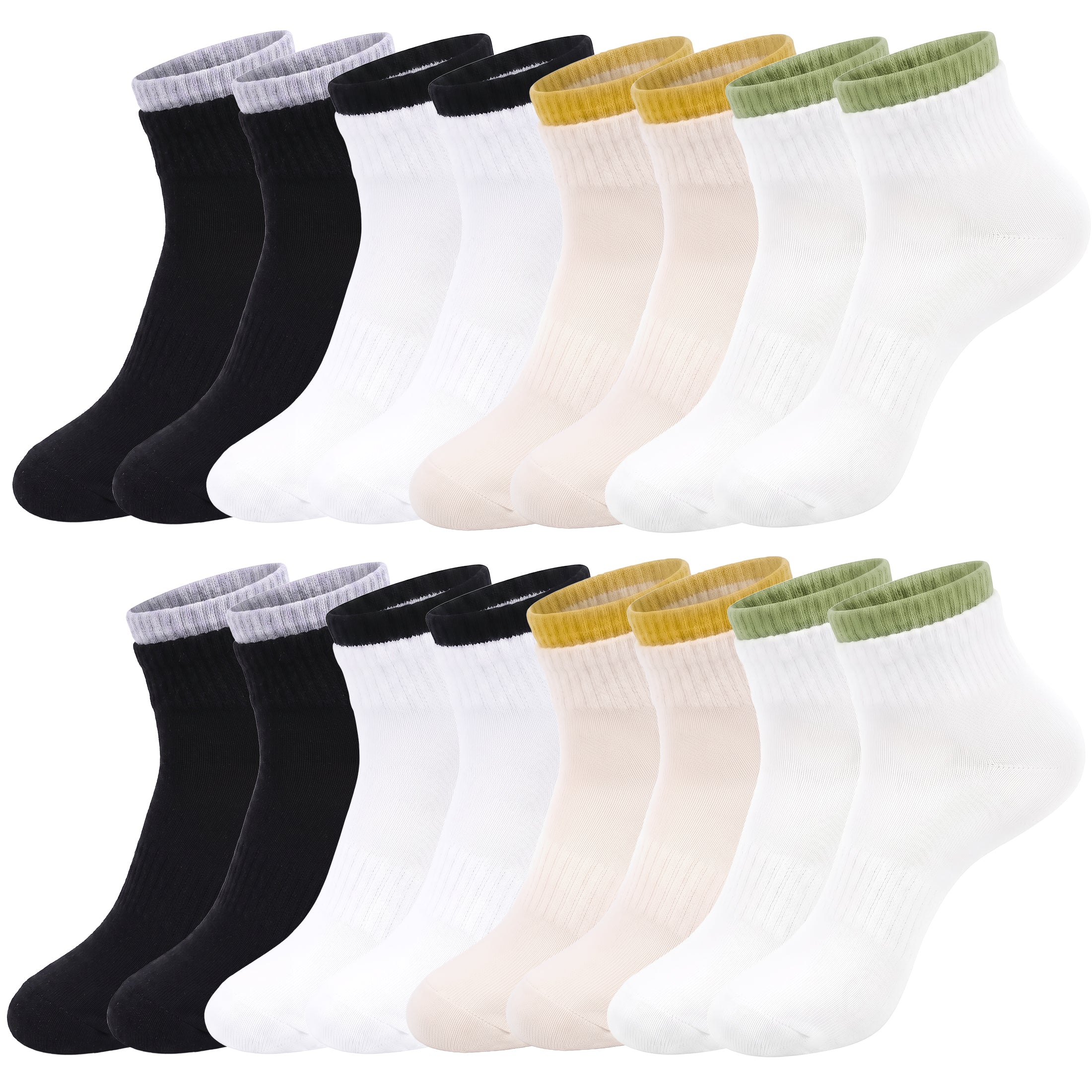 Loritta Secret 8 Pairs Womens Athletic Socks Running Socks Cotton Ankle Sock Gifts for Women