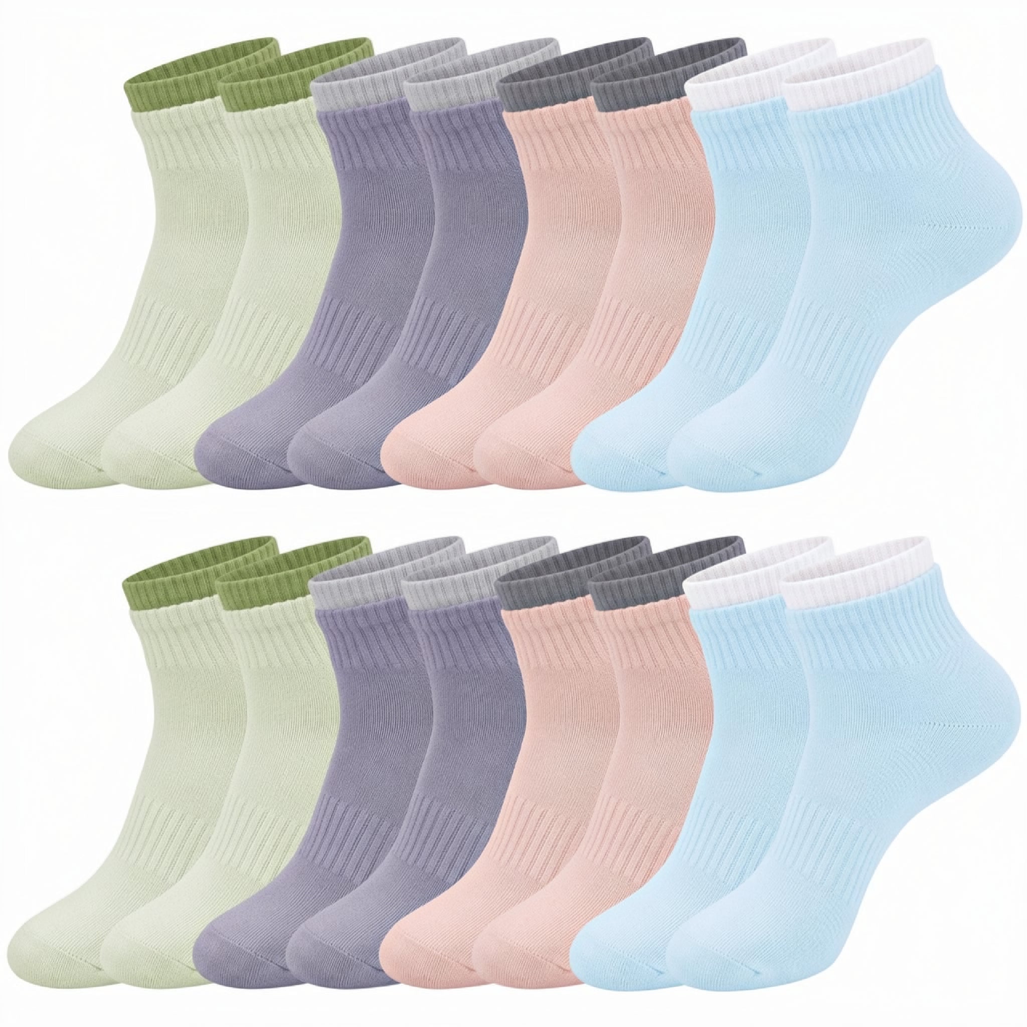 Loritta Secret 8 Pairs Womens Athletic Socks Running Socks Cotton Ankle Sock Gifts for Women