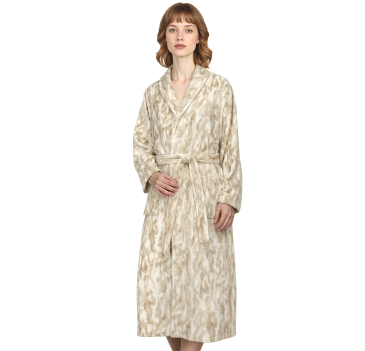 Loritta Secret Warm Robes for Women Hooded Soft Fluffy Bathrobe, Women’s Winter Plush Robes