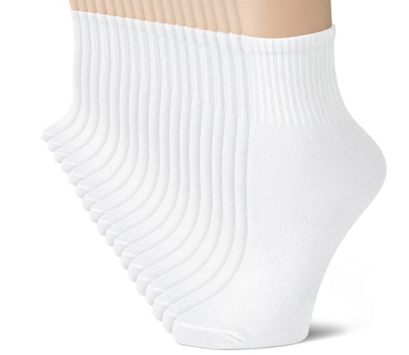 Loritta Secret 18 Pack Womens Mid Crew Socks Casual Ankle High Running Athletic Socks for Women