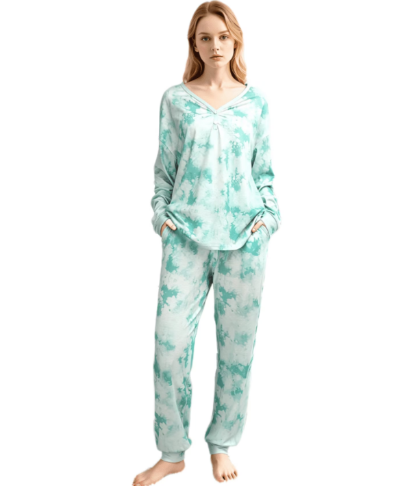 Loritta Secret 2 Pieces Womens Pajamas Sets Comfy Printed Loungewear Sets Woman with Pockets ，Sizes S-2XL