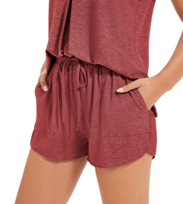 Loritta Secret pajamas set for woman short sleeve for woman 2 piece V Neck Summer lounge set Sleepwear,S-2XL