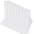 Loritta Secret 8 Pack Womens Mid Crew Socks Casual Ankle High Running Athletic Socks for Women