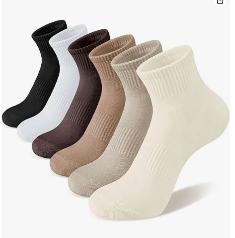 Loritta Secret 18 Pack Womens Mid Crew Socks Casual Ankle High Running Athletic Socks for Women