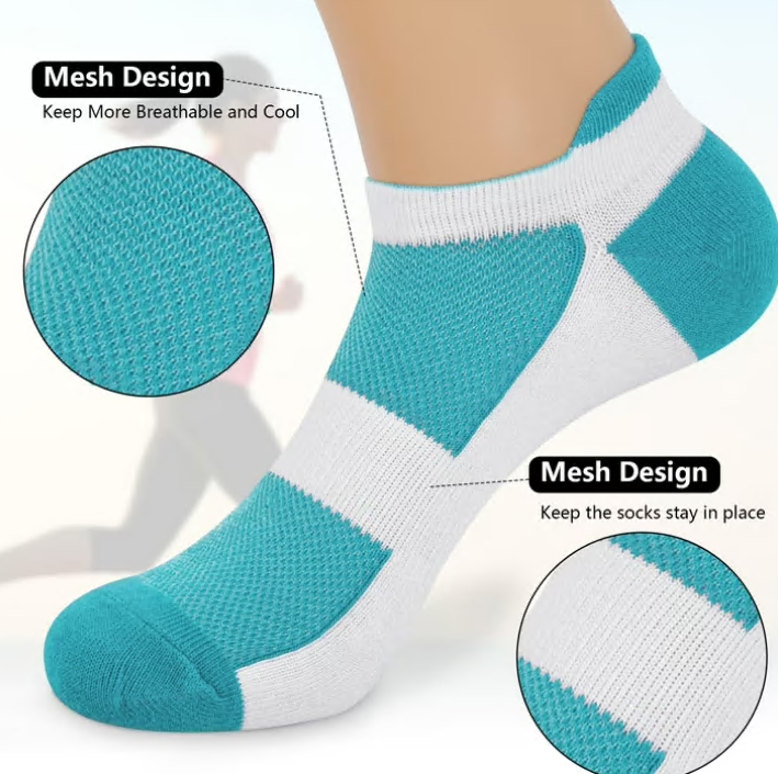 Loritta Secret 12 Pairs Womens Ankle Socks Colorful Comfort Soft Lightweight Sports Athletic Socks