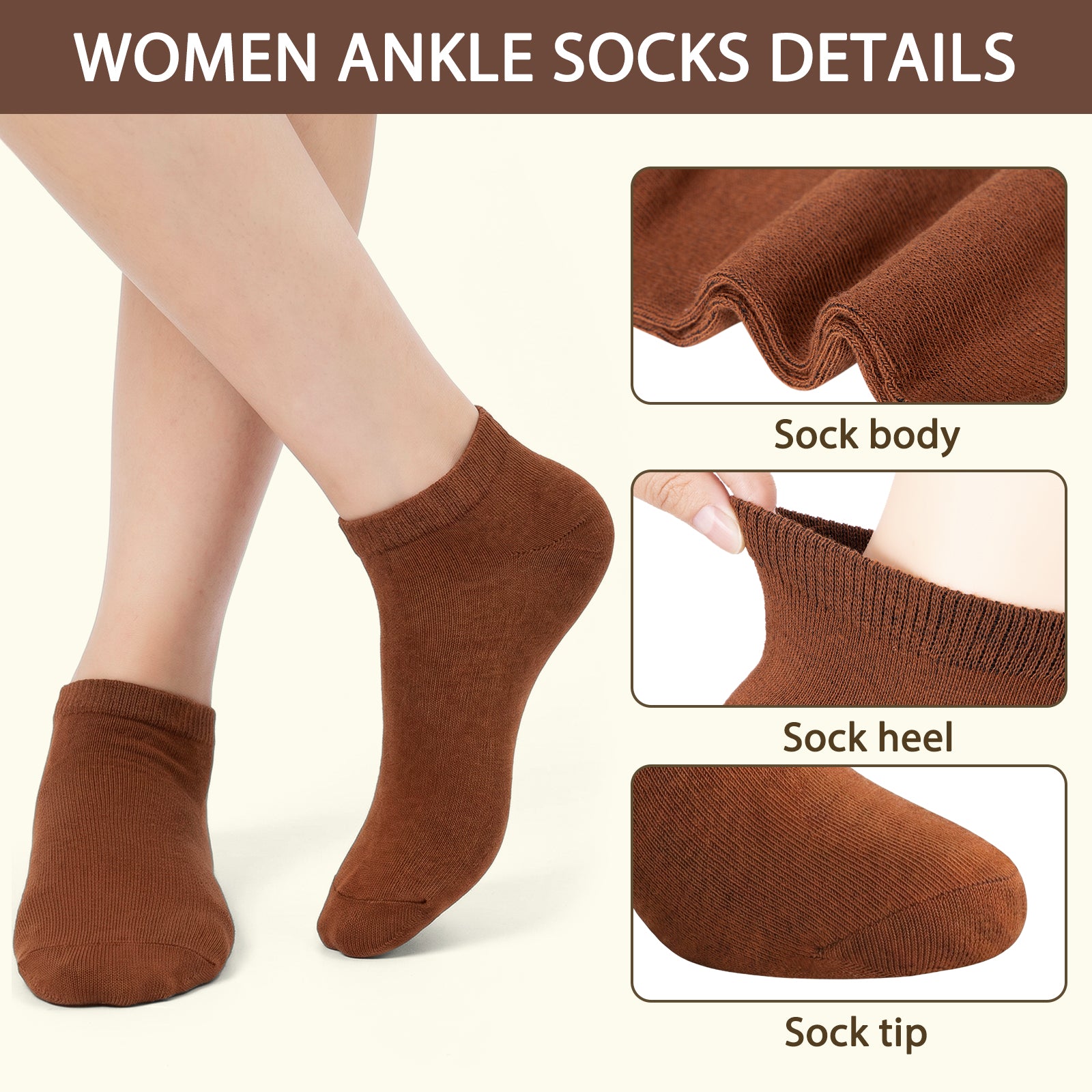 Loritta Secret 30 Pairs Low Cut Ankle Socks for Women No Show Casual Breathable Athletic Socks Bulk for Sport