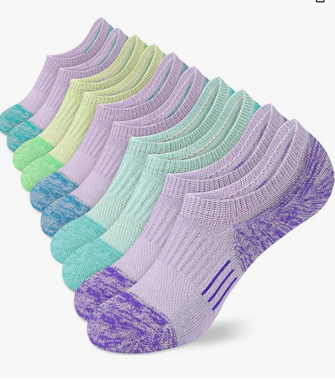 Loritta Secret 12 Pairs Womens Ankle Socks Colorful Comfort Soft Lightweight Sports Athletic Socks