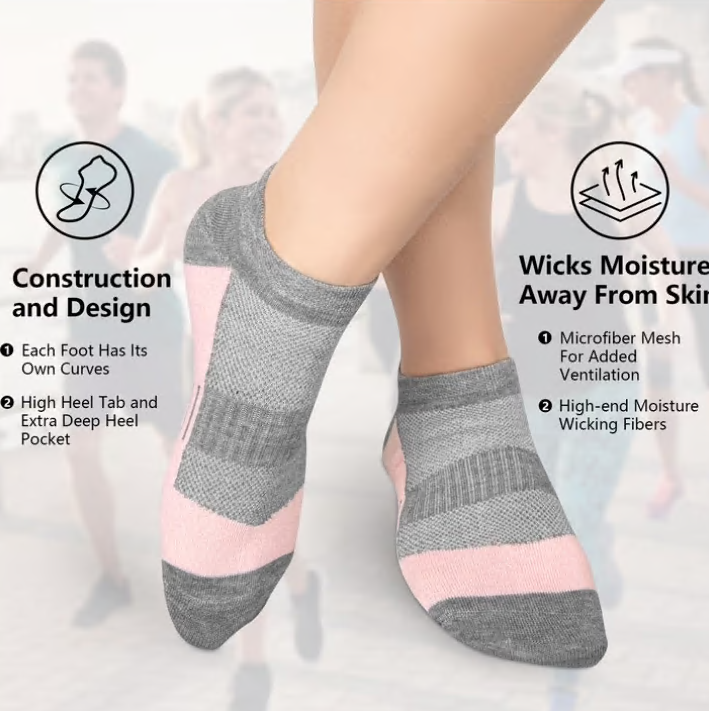 Loritta Secret 12 Pairs Womens Ankle Socks Colorful Comfort Soft Lightweight Sports Athletic Socks